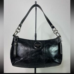 Coach Black Patented Leather Bag